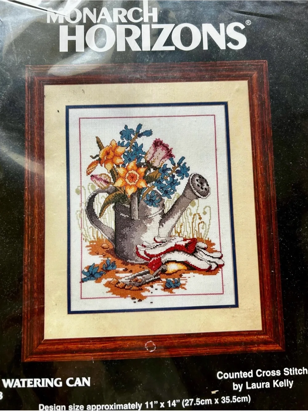 Monarch Horizons “The Watering Can” Counted Cross Stitch Pattern – Vintage